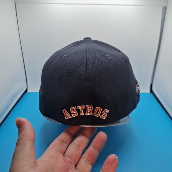 New Era Houston Astros 39THIRTY 2024 Postseason Navy Hat Cap Size M/L MLB - Picture 4 of 7